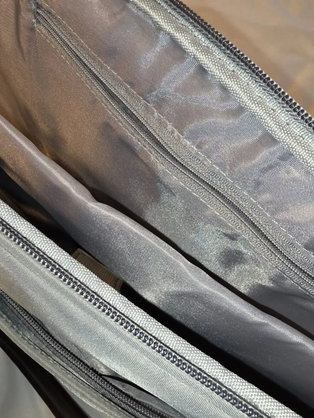CoolBell Gray Quilted Tote Computer Bag 15.6 Inch Laptop